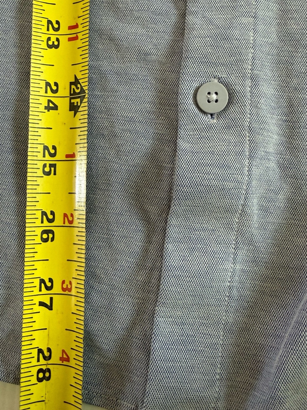 Classic Men's Light Blue Long-Sleeve Button-Down Shirt - Picture 9 of 9